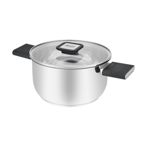 Resto Kitchenware Anser 2,5 l Okrągły Czarny, Stal nierdzewna