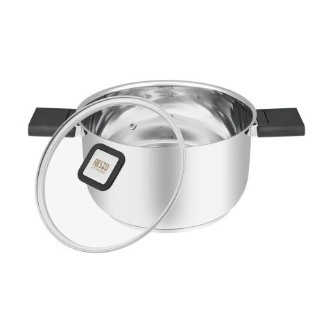 Resto Kitchenware Anser 3,2 l Okrągły Czarny, Stal nierdzewna