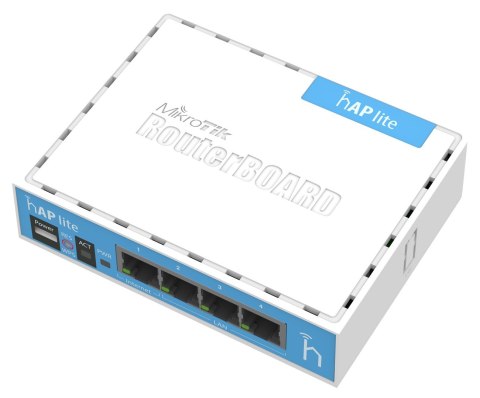 Router WiFi 4 Mikrotik hAP lite (RB941-2nD) 2,4GHz(2x2) 4p Router WiFi 4 Mikrotik hAP lite (RB941-2nD) 2,4GHz(2x2) 4p