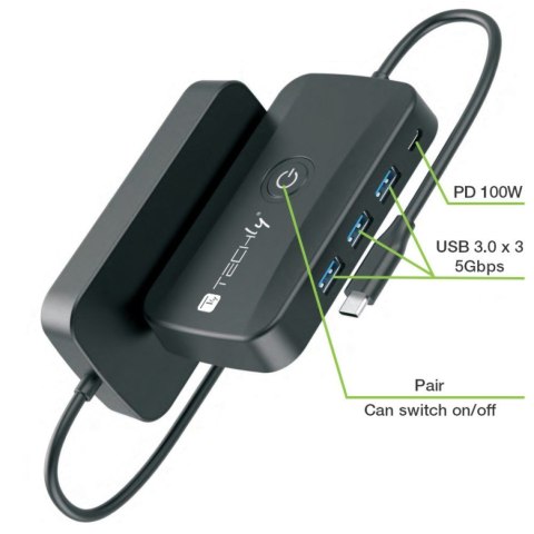 Bezprzewodowy transmiter obrazu USB-C do HDMI 1080p do 30m