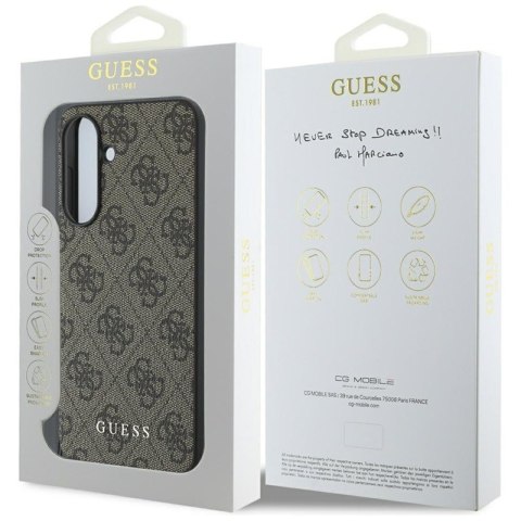 Guess 4G Charms Collection - Etui do Samsung Galaxy A36 5G (brązowy)