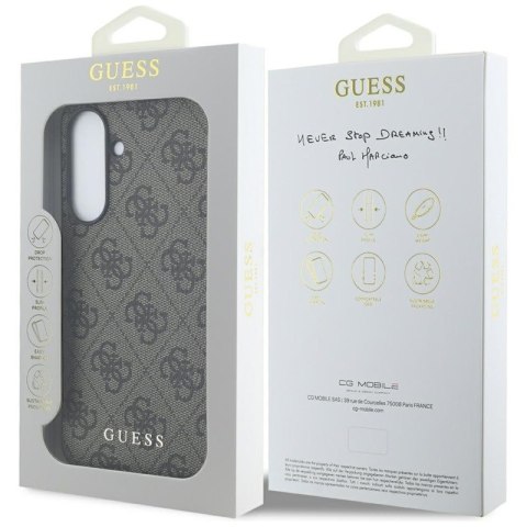 Guess 4G Metal Gold Logo - Etui do Samsung Galaxy A56 5G (brązowy)