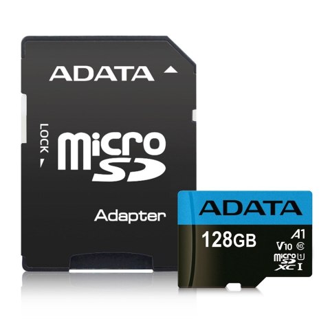 Karta pamięci z adapterem ADATA Premier AUSDX128GUICL10A1-RA1 (128GB; Class 10; + adapter) Karta pamięci z adapterem ADATA Premier AUSDX128GUICL10A1-RA1 (128GB; Class 10; + adapter)