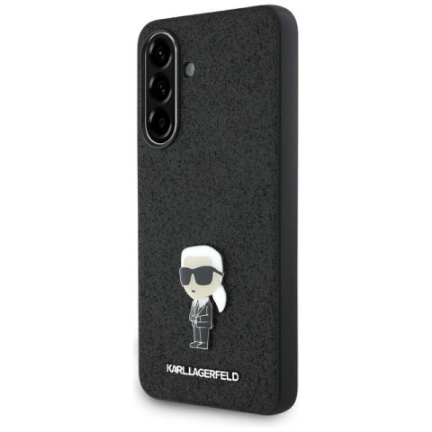 Karl Lagerfeld Fixed Glitter Ikonik Logo Metal Pin - Etui do Samsung Galaxy A36 5G (czarny)