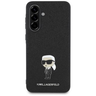 Karl Lagerfeld Fixed Glitter Ikonik Logo Metal Pin - Etui do Samsung Galaxy A36 5G (czarny)