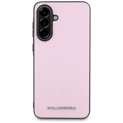Karl Lagerfeld Saffiano Metal Logo - Etui do Samsung Galaxy A56 5G (różowy)