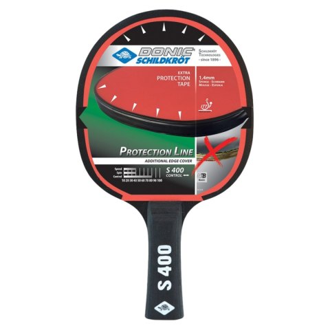 Rakietka do Tenisa Stołowego Ping Ponga DONIC Protection Line S400 Rakietka do Tenisa Stołowego Ping Ponga DONIC Protection Line S400