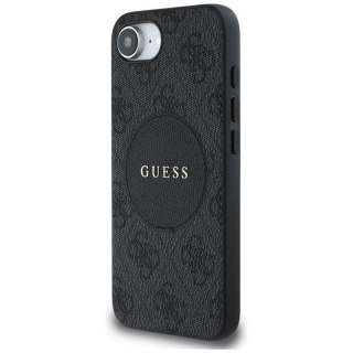 Guess 4G Circle Classic Logo MagSafe - Etui do iPhone 16e (czarny)