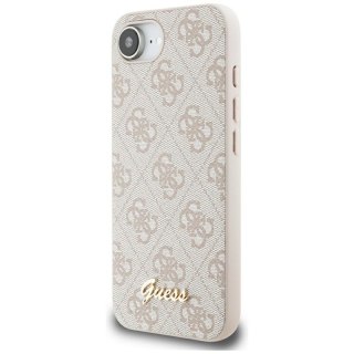 Guess 4G Script Logo MagSafe - Etui do iPhone 16e (różowy)