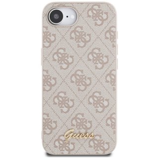Guess 4G Script Logo MagSafe - Etui do iPhone 16e (różowy)