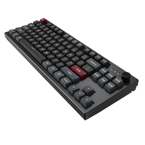 Montech MKey TKL klawiatura Gaming USB Bordowy, Ciemny Szary