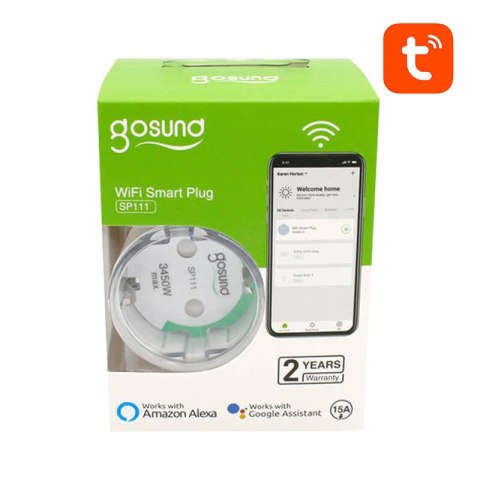 Inteligentne gniazdko WiFi Gosund SP111 3680W 16A, Tuya 2-pak Inteligentne gniazdko WiFi Gosund SP111 3680W 16A, Tuya 2-pak