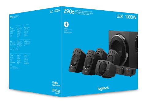 Logitech Surround Sound Speakers Z906 500 W Czarny 5.1 kan.