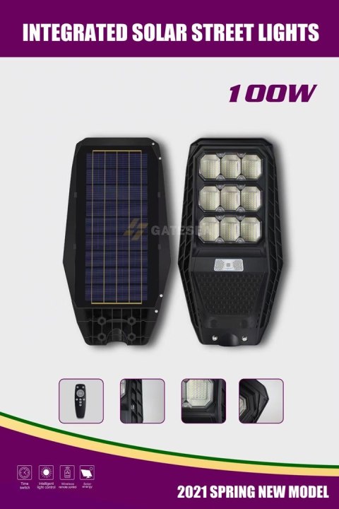 VOLT Lampa solarna PIONEER 120 + panel 10W + 12.000mAh + pilot VOLT Lampa solarna PIONEER 120 + panel 10W + 12.000mAh + pilot