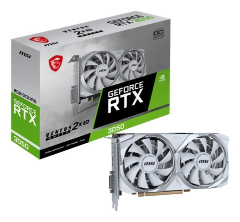 Karta Graficzna MSI RTX3050 VENTUS 2X XS OC WHITE 8GB GDDR6 HDMI DVI DP Karta Graficzna MSI RTX3050 VENTUS 2X XS OC WHITE 8GB GDDR6 HDMI DVI DP