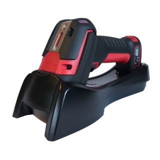 Zestaw USB: bezprzewodowy. Ultra wytrzymały/przemysłowy. 1D, PDF417, 2D, XR (FlexRange™). Czerwony skaner (1991iXR-3), baza do ł
