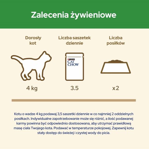 Purina Cat Chow Sterilised z jagnięciną i zieloną fasolką w sosie - mokra karma dla kota - 85 g