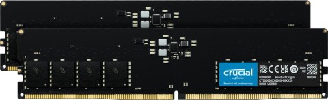 Crucial CT2K32G48C40U5 moduł pamięci 64 GB 2 x 32 GB DDR5 4800 MHz Crucial CT2K32G48C40U5 moduł pamięci 64 GB 2 x 32 GB DDR5 4800 MHz