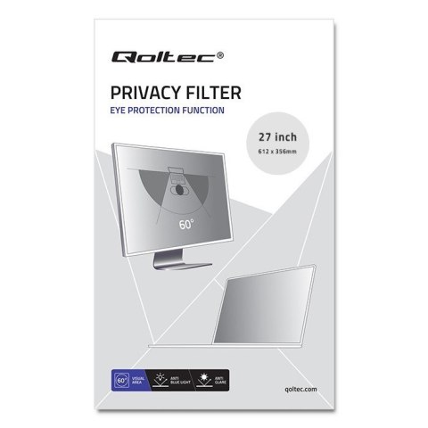 Filtr prywatyzujący Rodo Qoltec 51064 Filtr prywatyzujący Rodo Qoltec 51064