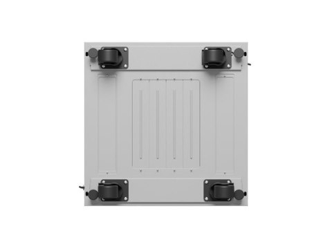 LANBERG SZAFA RACK STOJĄCA 19" 15U 600X600 SZARA DRZWI SZKLANE LCD V2 (FLAT PACK)