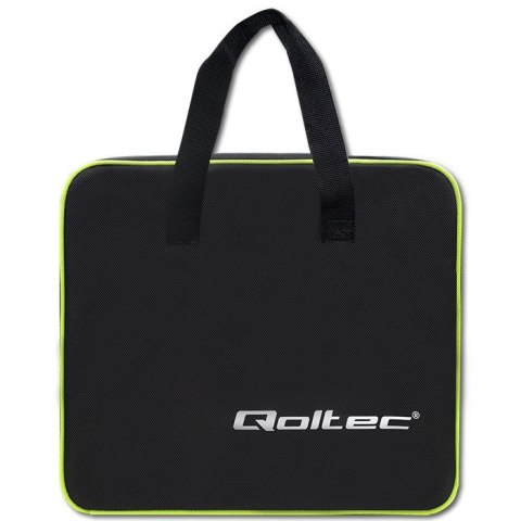 Qoltec 52476 Mobilna ładowarka do samochodu elektrycznego EV z regulacją 2w1 Typ2 | 3.5kW | 230V | Wi-fi | LCD | Przenośna | Wal