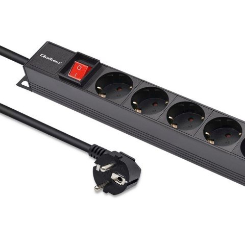Qoltec Aluminiowa Listwa zasilająca PDU do RACK | 16A | 16 x SCHUKO| Pionowa | 1.8m Qoltec Aluminiowa Listwa zasilająca PDU do RACK | 16A | 16 x SCHUKO| Pionowa | 1.8m