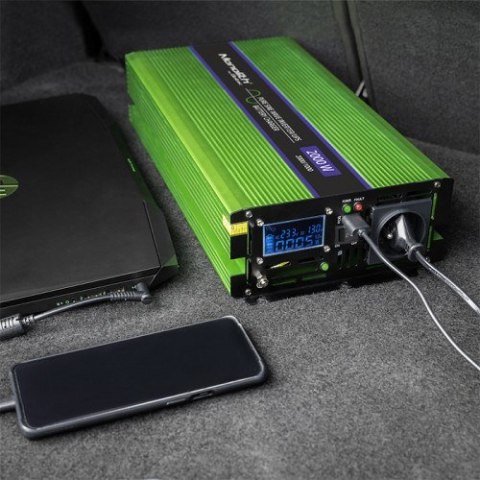 QOLTEC PRZETWORNICA NAPIĘCIA MONOLITH | ŁADOWANIE BATERII | UPS | 1000W | 2000W | 12V NA 230V | CZYSTY SINUS | LCD QOLTEC PRZETWORNICA NAPIĘCIA MONOLITH | ŁADOWANIE BATERII | UPS | 1000W | 2000W | 12V NA 230V | CZYSTY SINUS | LCD