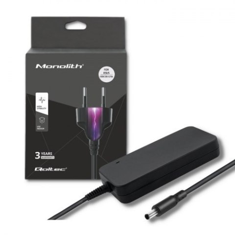 Qoltec 51499 Zasilacz do Asus 135W | 20V | 6.75A | 5.5*2.5 | +kabel zasilający Qoltec 51499 Zasilacz do Asus 135W | 20V | 6.75A | 5.5*2.5 | +kabel zasilający