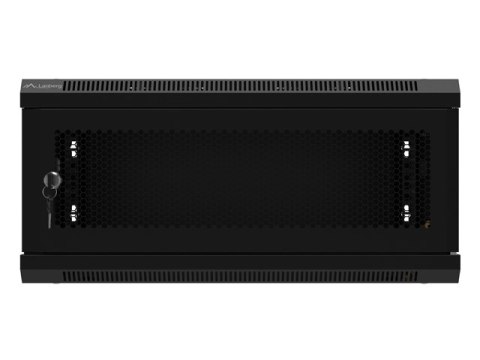 SZAFA INSTALACYJNA RACK WISZĄCA 19" 4U 600X450 CZARNA DRZWI PERFOROWANE LANBERG (FLAT PACK)