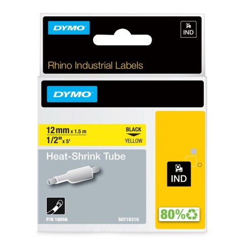 DYMO Przemysłowe Rurki Termokurczliwe- 12mm x 1,5m DYMO Przemysłowe Rurki Termokurczliwe- 12mm x 1,5m