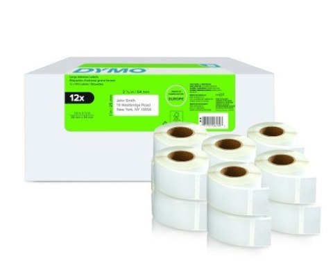 Etykiety DYMO LW-Rücksendeetiketten Vorteilspack 25x54mm 12 Rol 500 sztuk Etykiety DYMO LW-Rücksendeetiketten Vorteilspack 25x54mm 12 Rol 500 sztuk