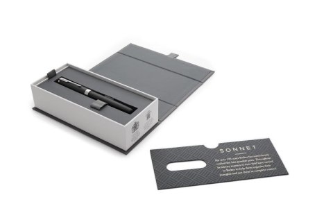 Pióro kulkowe PARKER Rollerball Sonnet Matte Juodas F Schw Pióro kulkowe PARKER Rollerball Sonnet Matte Juodas F Schw