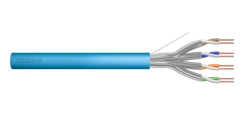 Kabel instalacyjny DIGITUS kat.6A, U/FTP, Dca, AWG 23/1, LSOH, 100m, niebieski Kabel instalacyjny DIGITUS kat.6A, U/FTP, Dca, AWG 23/1, LSOH, 100m, niebieski