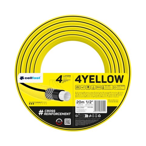 WĄŻ OGRODOWY 4 YELLOW 1/2'' 20MB WĄŻ OGRODOWY 4 YELLOW 1/2'' 20MB