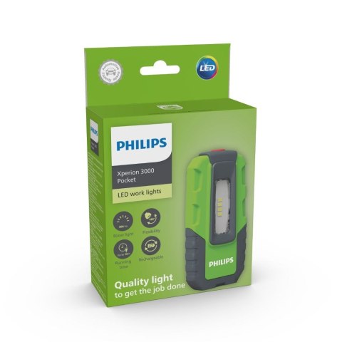 Lampa warsztatowa bezprzewodowa POCKET, Xperion, źródło światła SMD LED, strumień świetlny 100/300lm, moc: 2 W, pojemność akumul Lampa warsztatowa bezprzewodowa POCKET, Xperion, źródło światła SMD LED, strumień świetlny 100/300lm, moc: 2 W, pojemność akumul