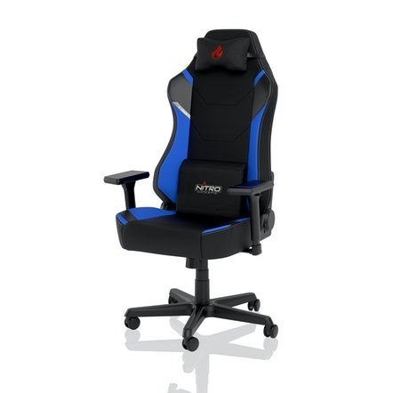 Nitro Concepts X1000 Fotel dla gracza Tapicerowane siedzisko Czarny, Niebieski