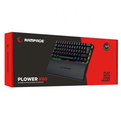 Przewodowa klawiatura mechaniczna - Rampage PLOWER K60 Przewodowa klawiatura mechaniczna - Rampage PLOWER K60