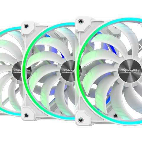 Alpenföhn Wing Boost 3 ARGB 140mm High Speed - wentylator biały, 3 szt.