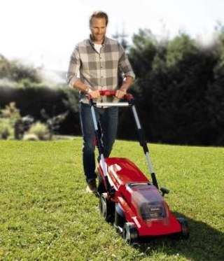 Einhell GE-CM 36/37 Li-Solo Kosiarka do trawnika typu push Bateria Czarny, Czerwony