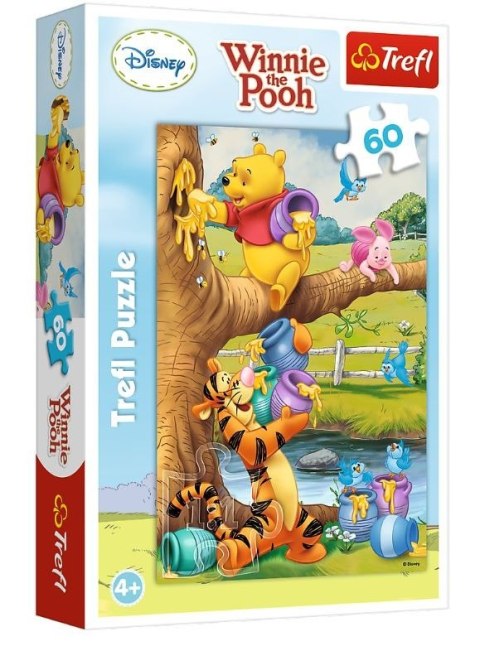 Puzzle 60 elementów Kubuś Puchatek Małe co nieco Puzzle 60 elementów Kubuś Puchatek Małe co nieco