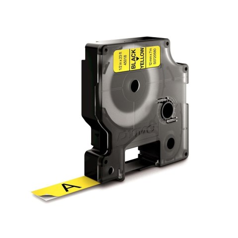 DYMO D1 - Standard Etykiety - Czarny na żółtym - 12mm x 7m
