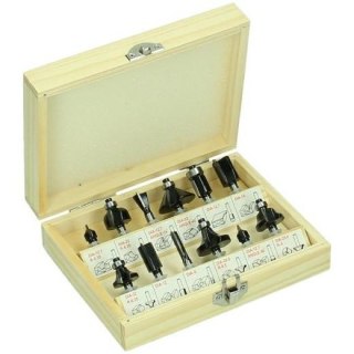 Zestaw frezów 12 sztuk z chwytem 6mm