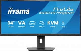 Monitor 34 cali XCB3497WQSNP-B1 VA,UWQHD,1500R,USB-cDock,KVM,95W /5y/