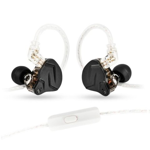 KZ Acoustics ZSN Pro X. Słuchawki dokanałowe czarne 3,5mm