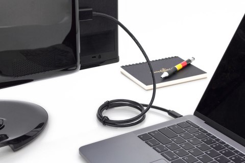Kabel USB C/HDMI M/M czarny 5m USB 3.1 SuperSpeed+ 4K 60Hz Kabel USB C/HDMI M/M czarny 5m USB 3.1 SuperSpeed+ 4K 60Hz