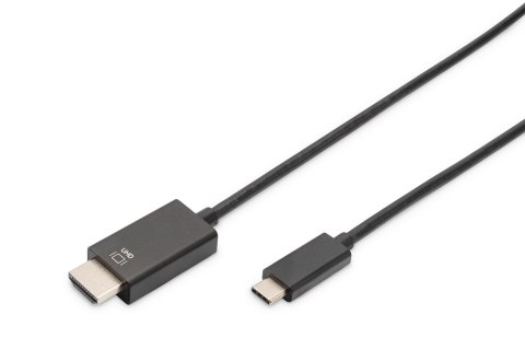 Kabel USB C/HDMI M/M czarny 5m USB 3.1 SuperSpeed+ 4K 60Hz Kabel USB C/HDMI M/M czarny 5m USB 3.1 SuperSpeed+ 4K 60Hz