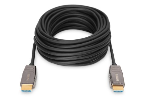 Kabel połączeniowy hybrydowy HDMI 2.1 Ultra High Speed 8K60Hz UHD HDMI A/HDMI A M/M czarny 20m Kabel połączeniowy hybrydowy HDMI 2.1 Ultra High Speed 8K60Hz UHD HDMI A/HDMI A M/M czarny 20m