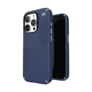 Speck Presidio2 Grip - Etui iPhone 15 Pro (Coastal Blue / Dust Grey / White)