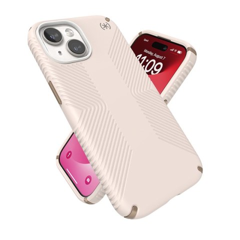 Speck Presidio2 Grip - Etui iPhone 16e / iPhone 15 / iPhone 14 / iPhone 13 (Bleached Bone / Heirloom Gold / Hazel Brown)