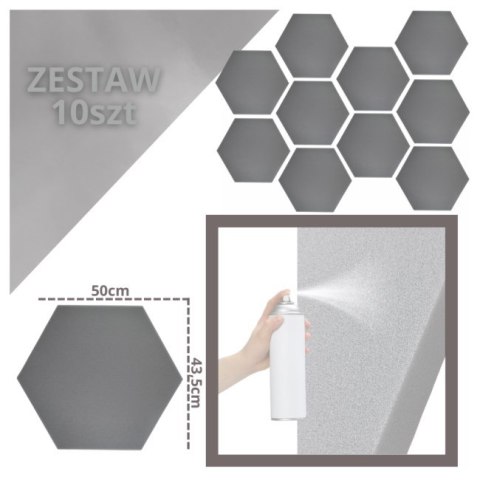 DNA AM3 GY panel akustyczny zestaw 10 szt. szary DNA AM3 GY panel akustyczny zestaw 10 szt. szary